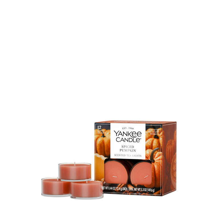 Spiced Pumpkin Scented Tea Light Candles P7