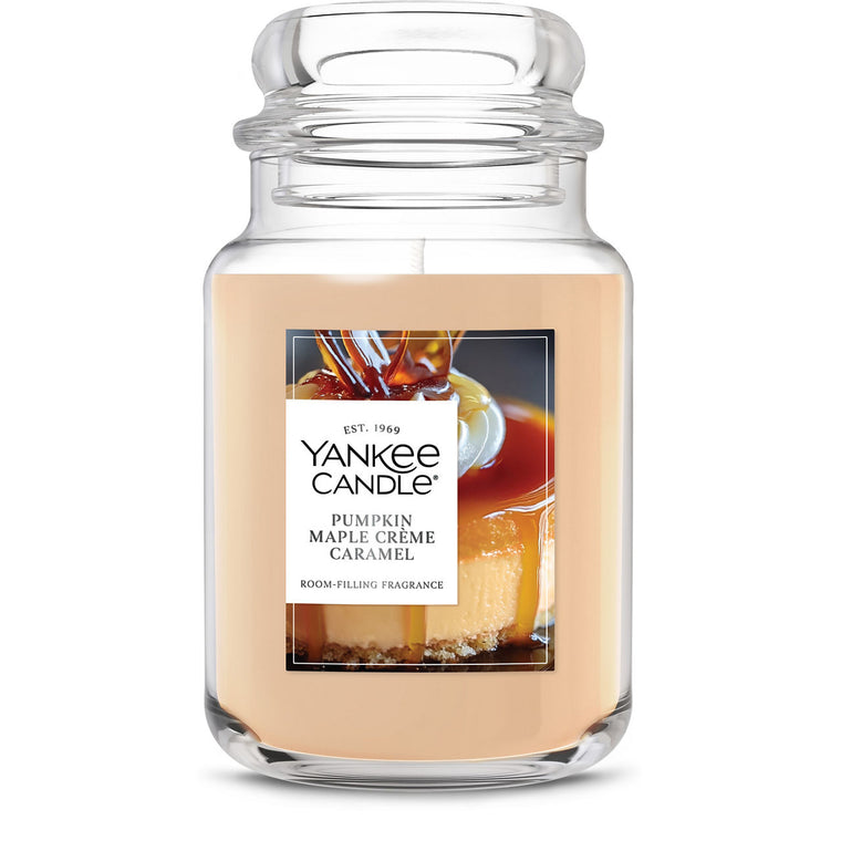 Pumpkin Maple Crème Caramel Original Large Jar Candle J8