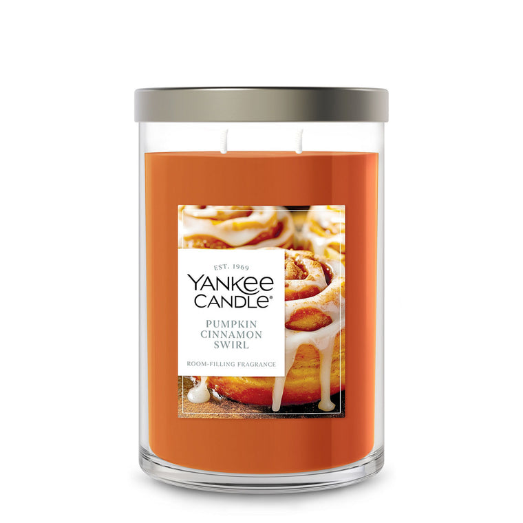 Pumpkin Cinnamon Swirl Large Tumbler Candle D1