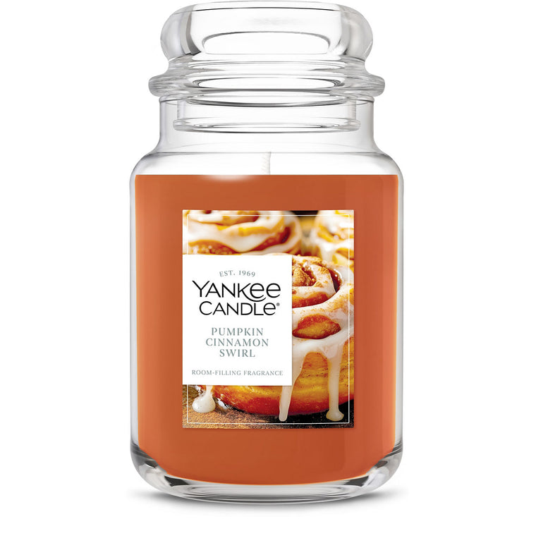 Pumpkin Cinnamon Swirl Original Large Jar Candle N7