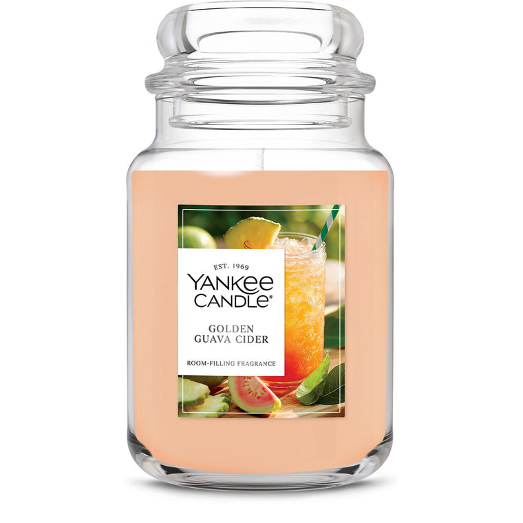 Golden Guava Cider Original Large Jar Candle K7