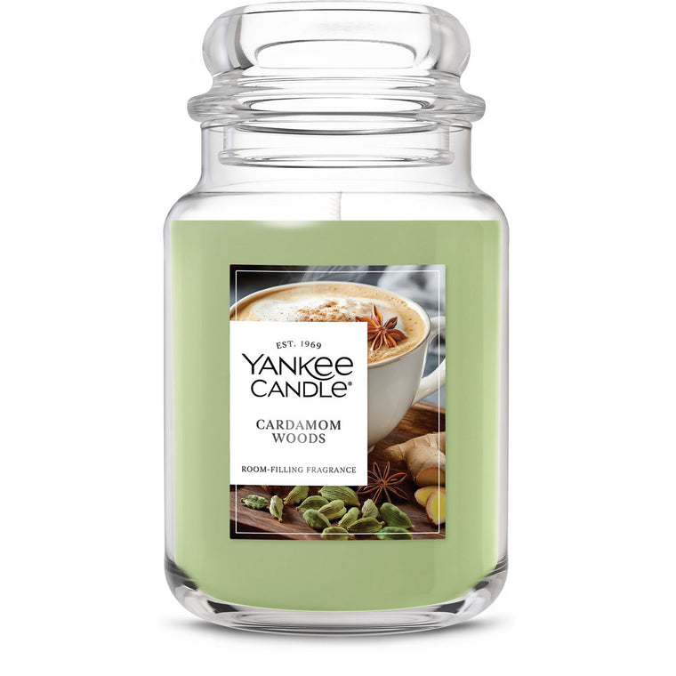 Cardamom Woods Original Large Jar Candle F8
