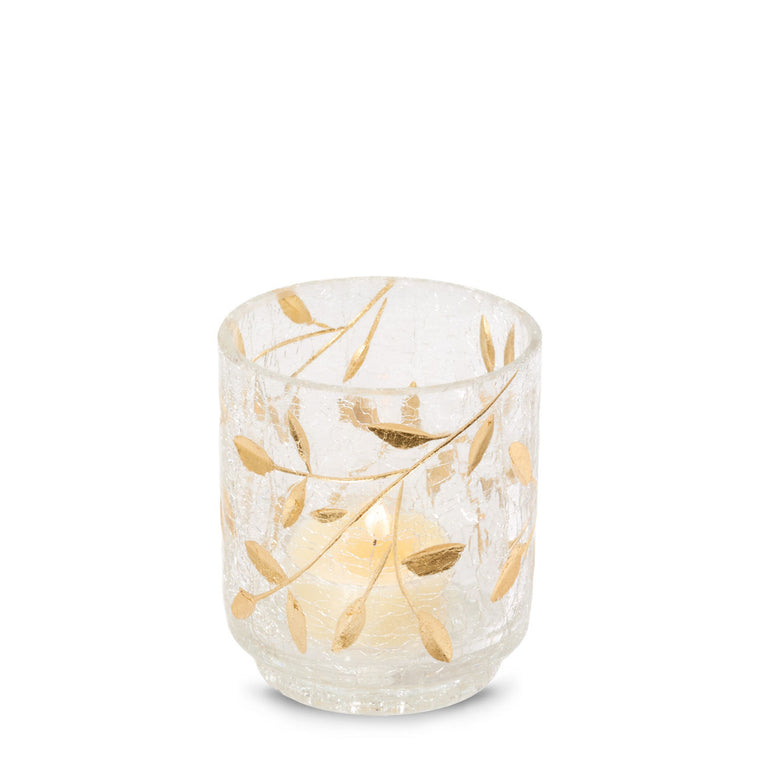 Gold Blossom Tea Light Candle Holder P2