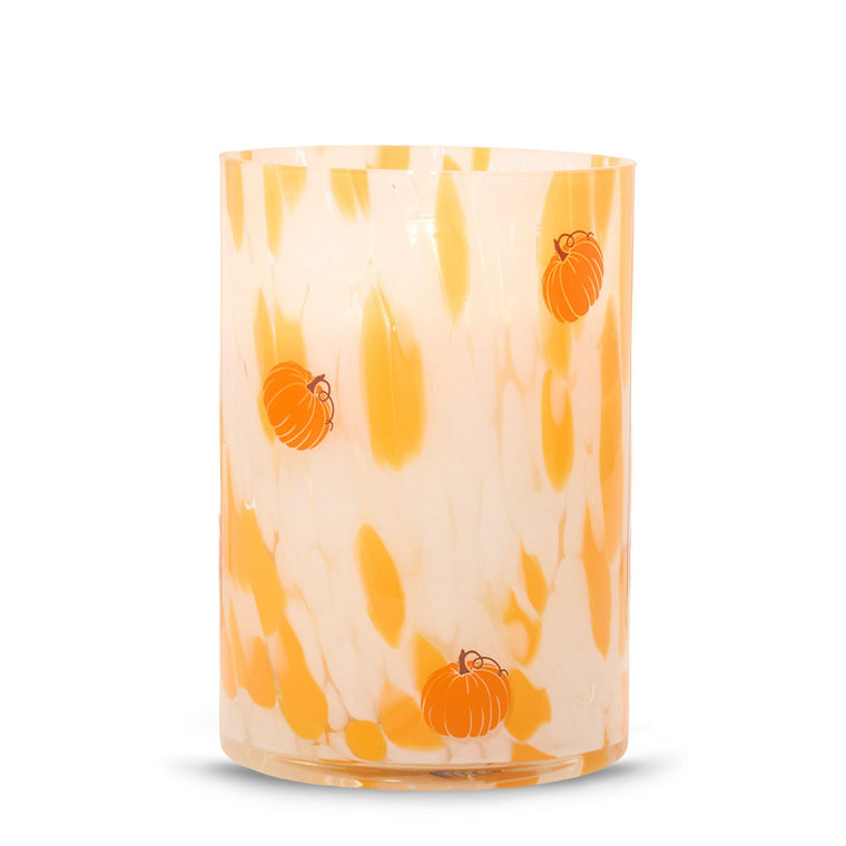Pumpkin Painter Jar Candle Holder T6