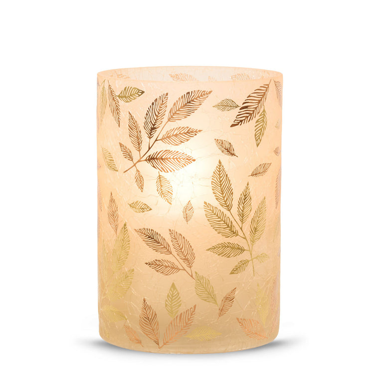 Frosted Gold Jar Candle Holder U7