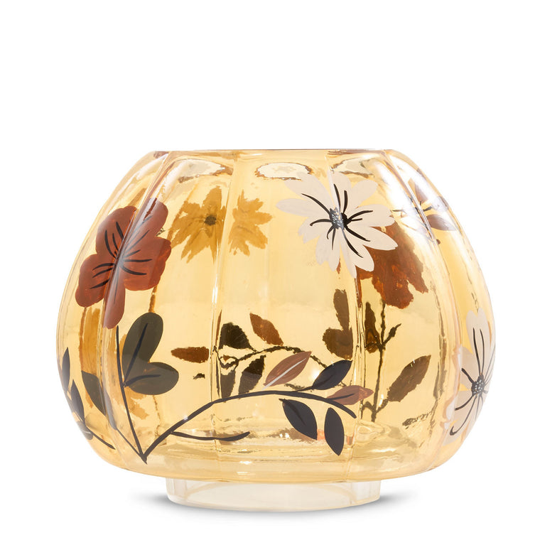 Flower Pumpkin Jar Candle Shade E8