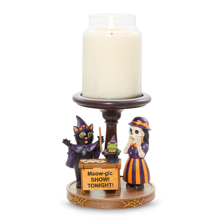 Bonebury Lane Meow-gic Show Candle Pedestal Y1