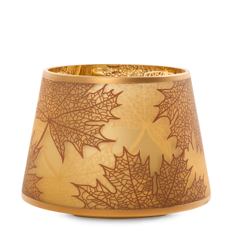 Crackle Leaves Jar Candle Shade T8
